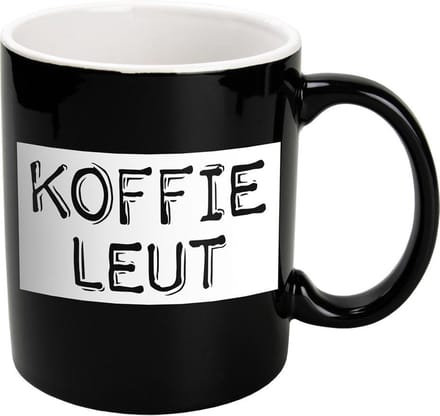 Zwart Wit Mok - Koffieleut
