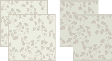 DDDDD - 2x Theedoek + 2x Keukendoek - Kenchi - Cream