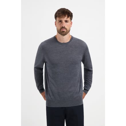 MERSO Crew Neck – Merino Trui – 100% Merino Wol – Storm Grey