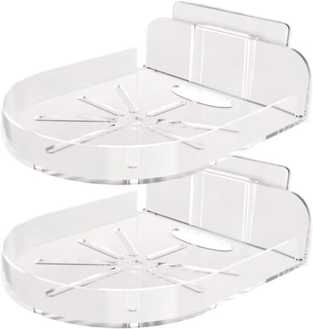 Babyfoon Plank - Camera Houder - Opbergen Camera - Schadevrij Bevestigen - 12 x 9.5 cm - Wit
