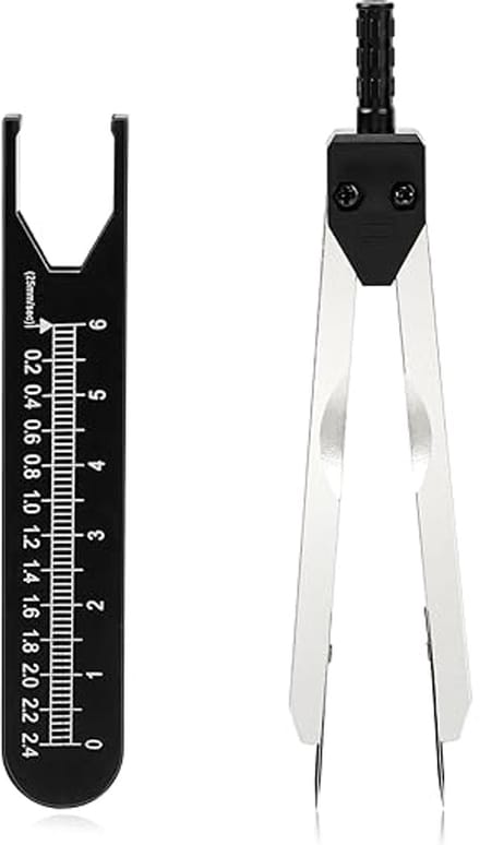 Schuifmaat/kompas meetinstrument (zwart)