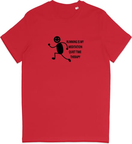 T Shirt Dames Heren - Hardlopers - Quote Grappig - Joggers - Rood - Maat M