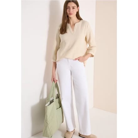 3/4-mouwen blouse van mousseline