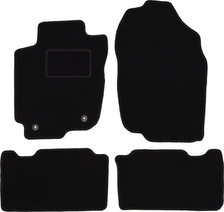 Zwarte veloursmatten voor: Toyota RAV4 IV Hybrid (2013-2019)