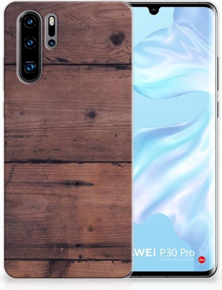 Huawei P30 Pro Bumper Hoesje Old Wood