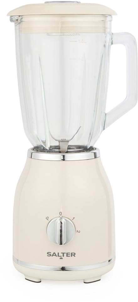 Salter Retro Kan Blender - 1,5 L Glazen Kan - Crème
