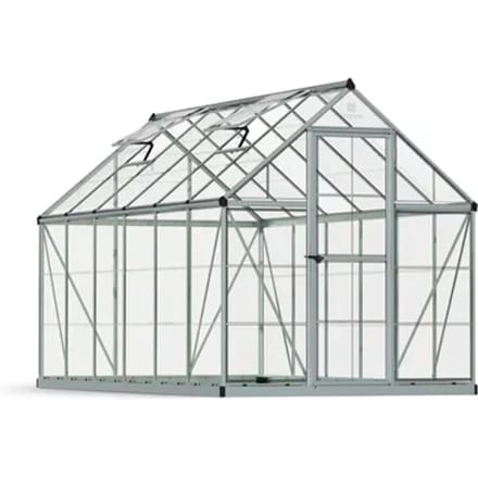 Canopia Tuinkas Harmony 6x12 - Polycarbonaat - Zilver - 370x185x208cm