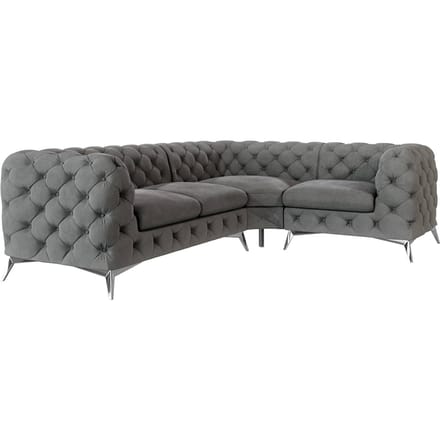Hoekbank Nora rechts velvet | Ropez