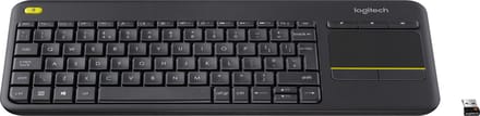 Logitech K400 Plus - Draadloos Toetsenbord - Geïntegreerd Touchpad - AZERTY FR - Zwart