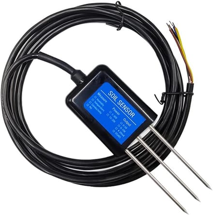 Bodemvochtsensor met Temperatuur, EC en PH Meting - 4-20mA Uitgang