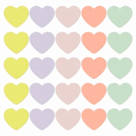 10x Sticker Hart Mix Fresh summer