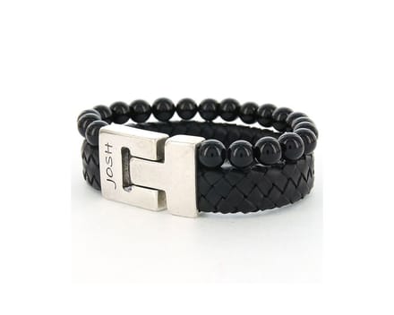 Josh-24966-Armband-Zwart-Heren