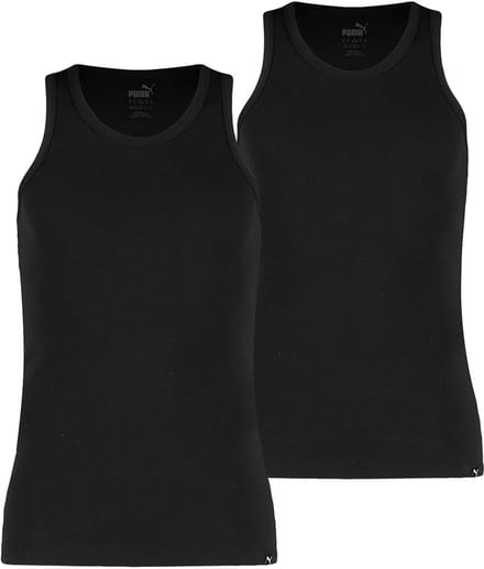 Heren everyday hemd - Black - L - 2 paar