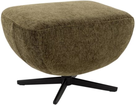 Goossens Saar hocker - Stof - Groen - 53 x 47 x 62 cm