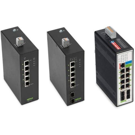 WAGO 852-1417 852-1417 Industrial Ethernet Switch 10 / 100 / 1000 MBit/s PoE-functie