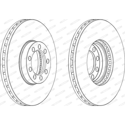 Remschijf FERODO FCR329A, 1 Stuk