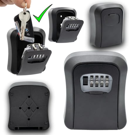 VLSelect® Sleutelkastje Met Code - Sleutelkluisje - Voor Binnen En buiten - Met Bevestigingsset