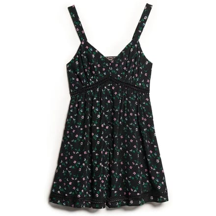 Superdry - Cami jurk met V-hals en kanten afwerking - Dames - Jurken