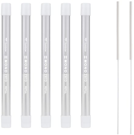 Tombow navulling gum - MONO zero - Ronde punt - 2 vullingen - 5 stuks