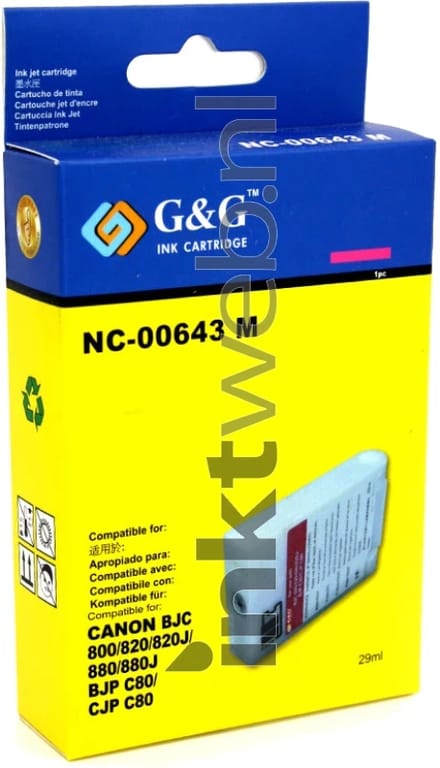 Huismerk Canon BJI-643 magenta (Huismerk (compatible))