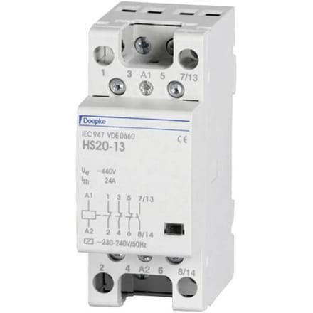 Doepke HS25-40 Contactor 4x NO 230 V Met hulpcontact Piece 1 stuk(s)