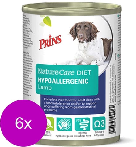 Prins NatureCare Dog Diet Hypoallergic lamb 6x0,375kg