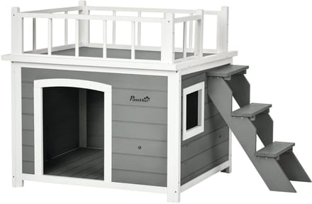 PawHut Hundehütte mit Treppe D02-145V00
