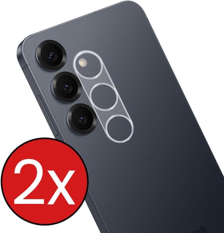 Camera Lens Protector - 2 Stuks - Geschikt voor Samsung Galaxy S26 - Camera Screenprotector - Beschermglas - Gehard Glas - Tempered Glass - Screen Protector