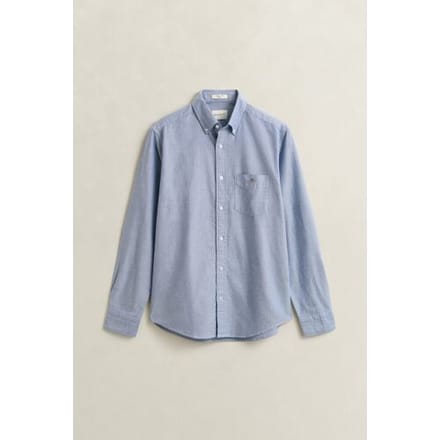 overhemd blauw Gant regular fit borstzak button down boord