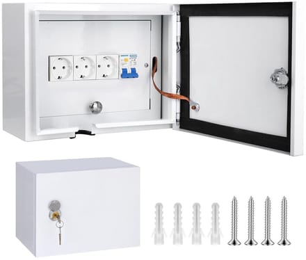 Verdelingkast - Junction box - Bedrading - IP65 waterdicht - 28 x 220 x 14 cm - Grijs