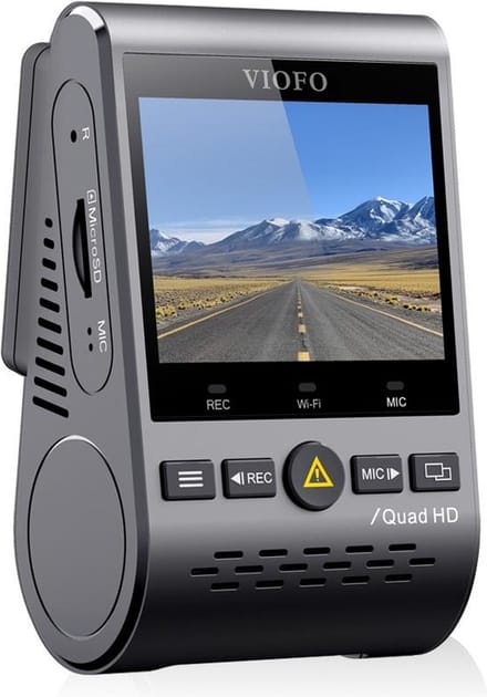 VIOFO A129 Plus - Dashcam - 2K Quad HD - Sony STARVIS Nachtzicht - GPS - Wifi - Parkeermodus - G-Sensor - Loop Recording - 140° Groothoek - Auto Camera