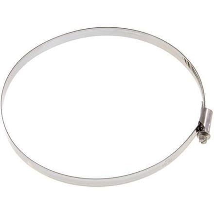 170 - 190 mm Slangklem van Rvs 304 met een 12 mm band - Norma