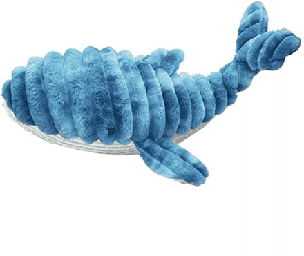 Quapas! - XXL Hondenknuffel Walvis - Pluche Speelgoed - 91 cm