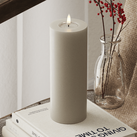 Deluxe Homeart - Led Kaars Zand 7,5 x 20 cm