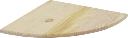 Duraline wandplank - massief grenen - FSC 18mm - 40x40cm - hoek plank