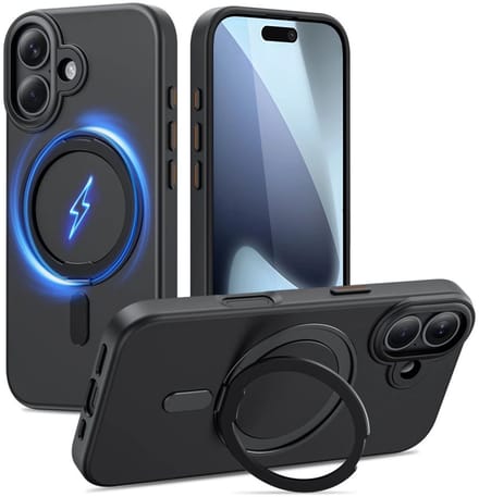Tech-Protect MagRing MagSafe Case for iPhone 17 - Matte Black