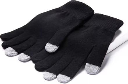 Touchscreen Handschoenen Zwart - Geschikt voor touchscreen apparaten - Heren en Dames - One size