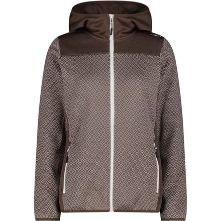 Dames fleece met capuchon CMP Knit Tech