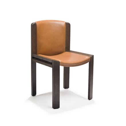 Karakter Chair 300 Eetkamerstoel - gerookt eiken/elegant leder notenhout