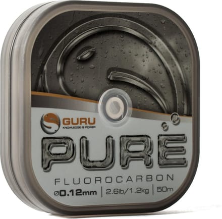 Guru - Pure Fluorocarbon | 0.12mm | 50m - Transparant