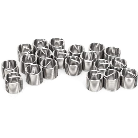 20 Pièces Réducteur d'Écrou de Réparation de Filetage Manchon de Conversion de Filetage Bague Vis de Fixation M12 x 1.251.5D