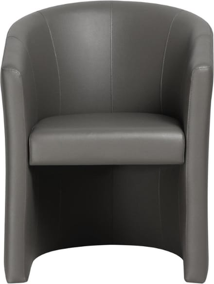 Charlie' PU taupe Kuipstoel | H 81 x B 64 x D 62 cm