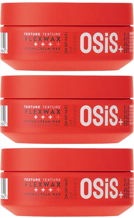 3x Schwarzkopf Professional Osis+ Flexwax 85 ml