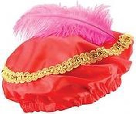 Pietenmuts Pieten baret - rood one size