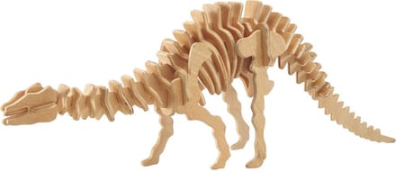 Apatosaurus - langnek dinosaurus - bouwpakket - hout - 38 x 9 x 28 cm - 3D Puzzel