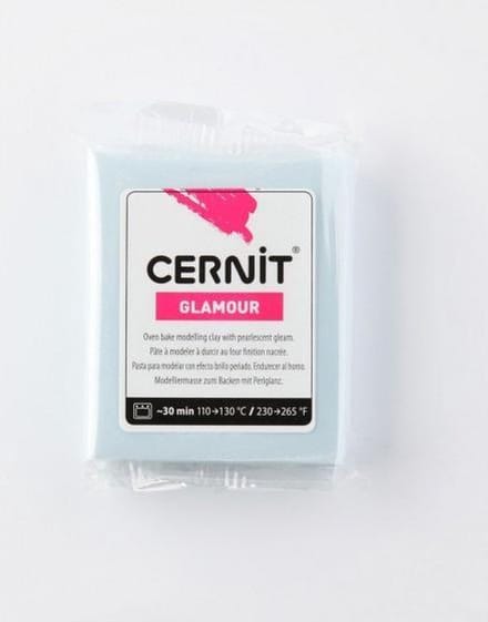Boetseerklei blauw - Cernit Glamour 56g blue