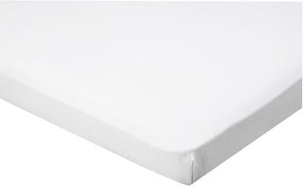 Senzatione katoen satijn Hoeslaken Topper wit - 180x220+15