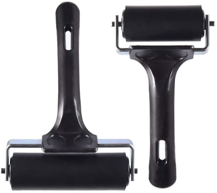 Dailygoods- Brayer Rollers Set van 2 - Efficiënt Verf Gereedschap - Rubber Roller voor Printmaking - Stempelen - Handroller - Compact en Lichtgewicht