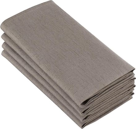 De Witte Lietaer Servetten, Sonora Ash (4 st.) - 50 x 50 cm - 100% Katoen