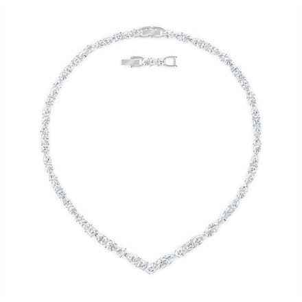Swarovski collier Tennis Deluxe Mixed V Necklace 5556917